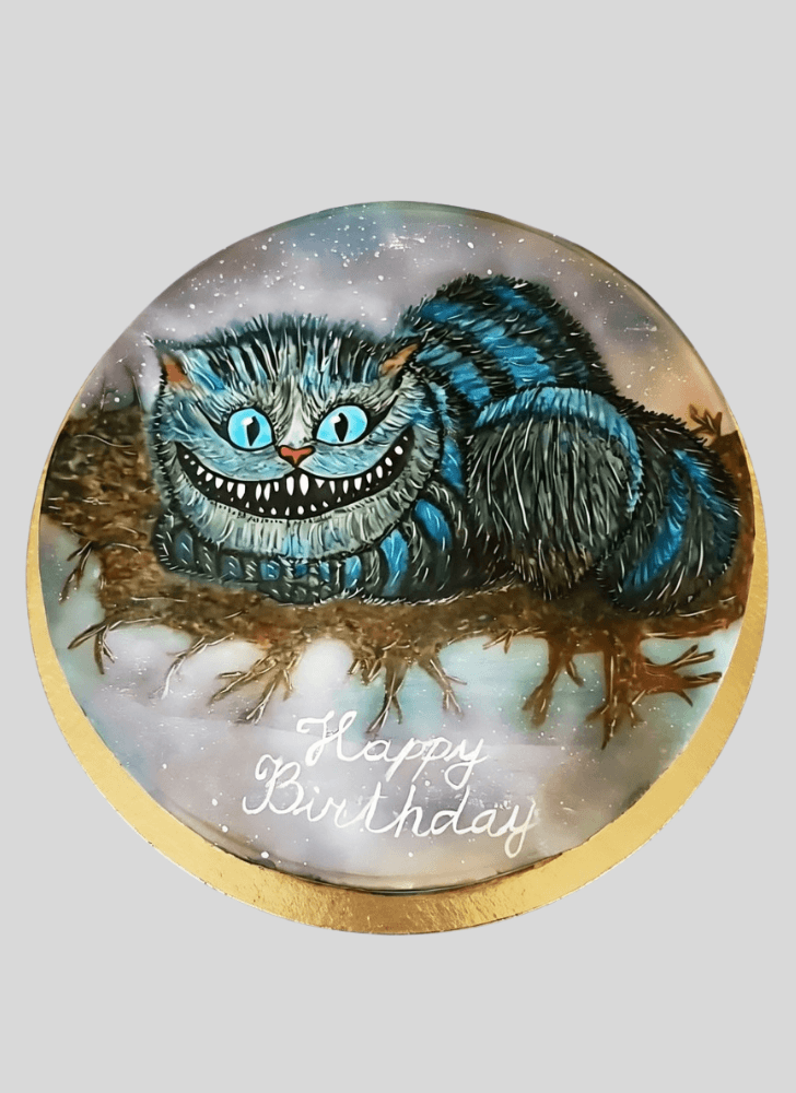 Elegant Cheshire Cat Cake