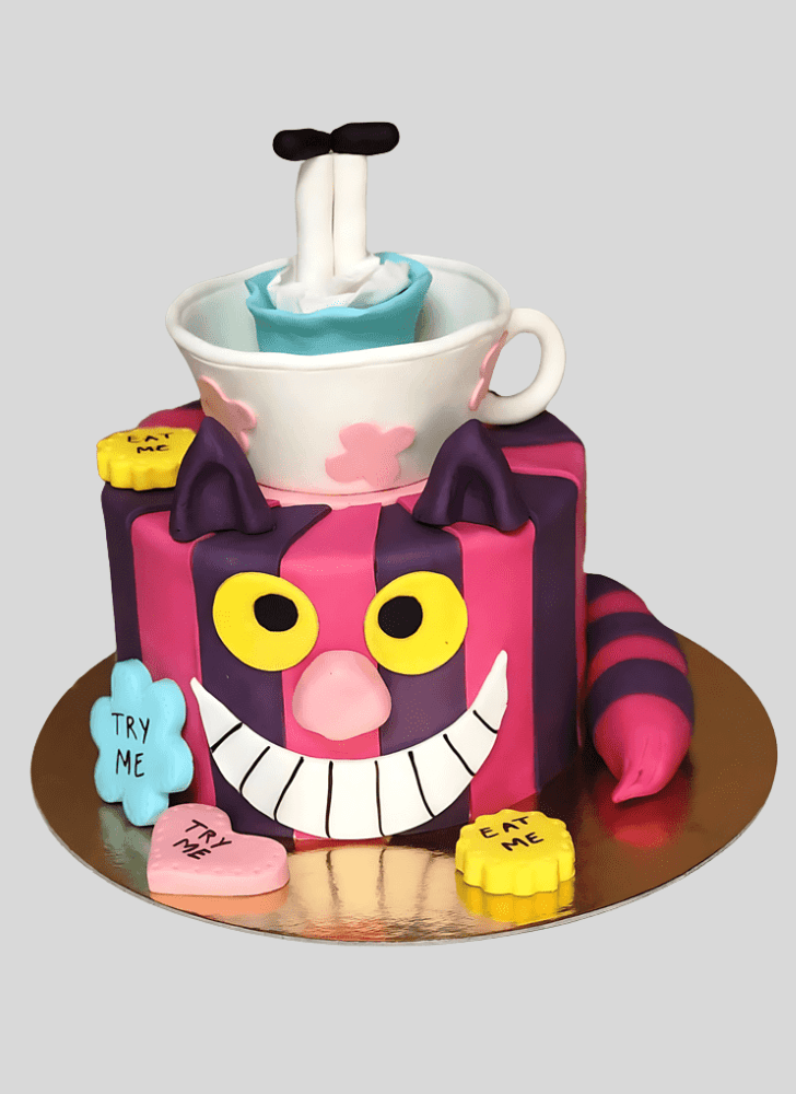 Enthralling Cheshire Cat Cake