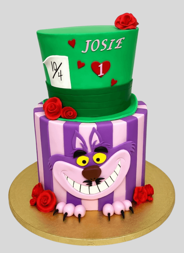 Enticing Cheshire Cat Cake