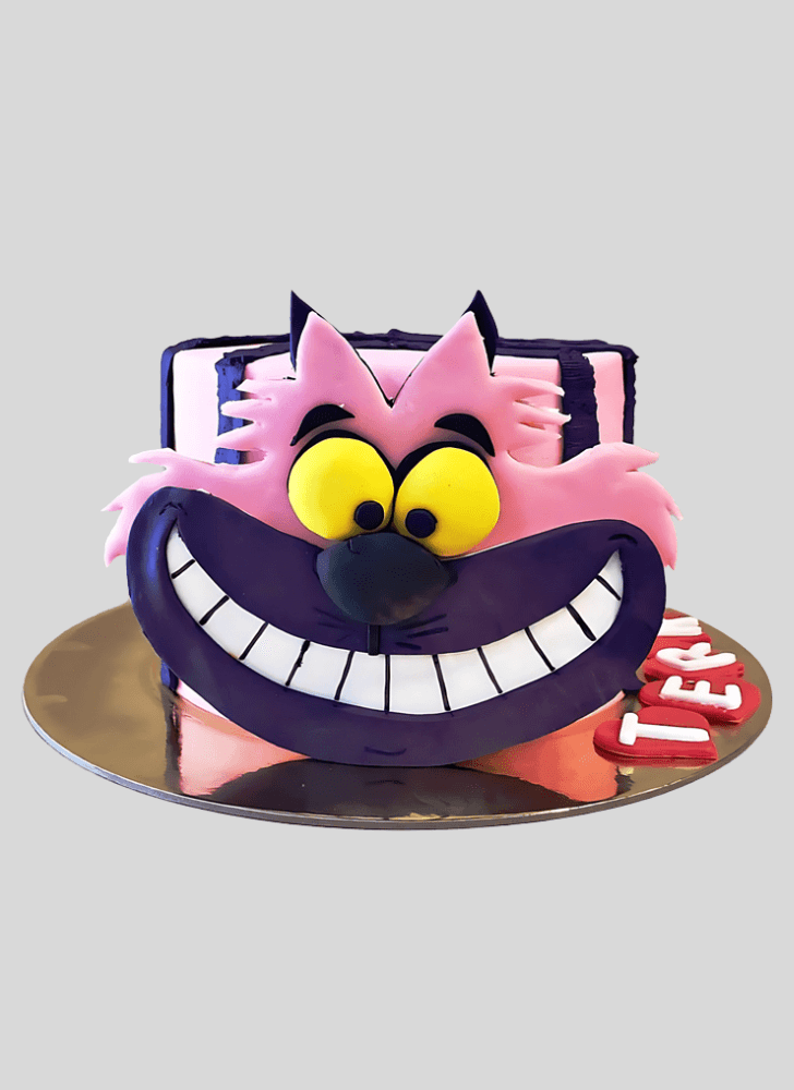 Exquisite Cheshire Cat Cake