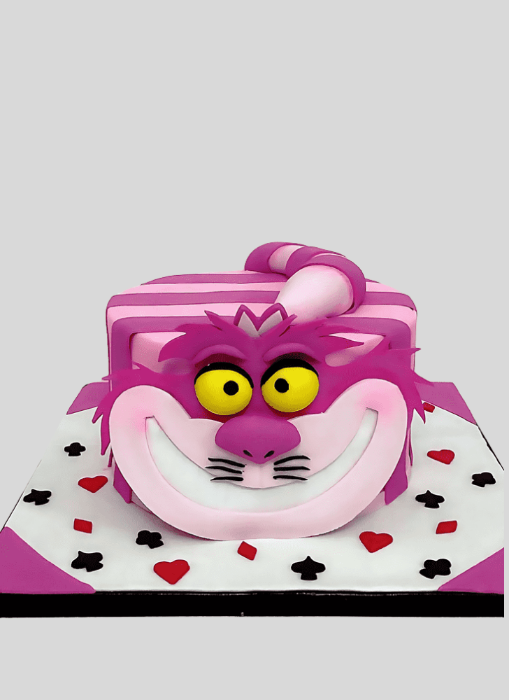 Lovely Cheshire Cat Cake Design
