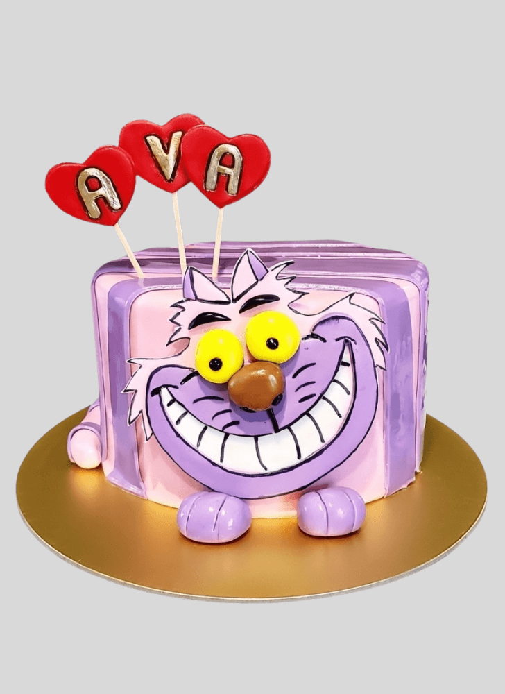 Pretty Cheshire Cat Cake