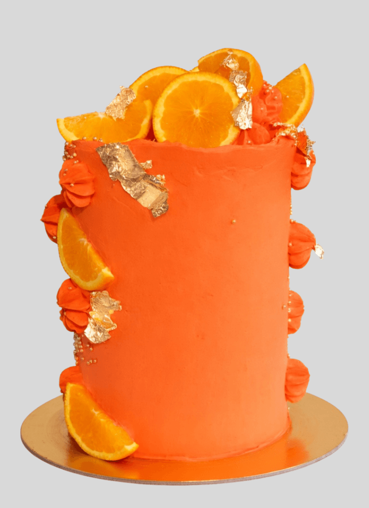 Admirable Orange Cake Design