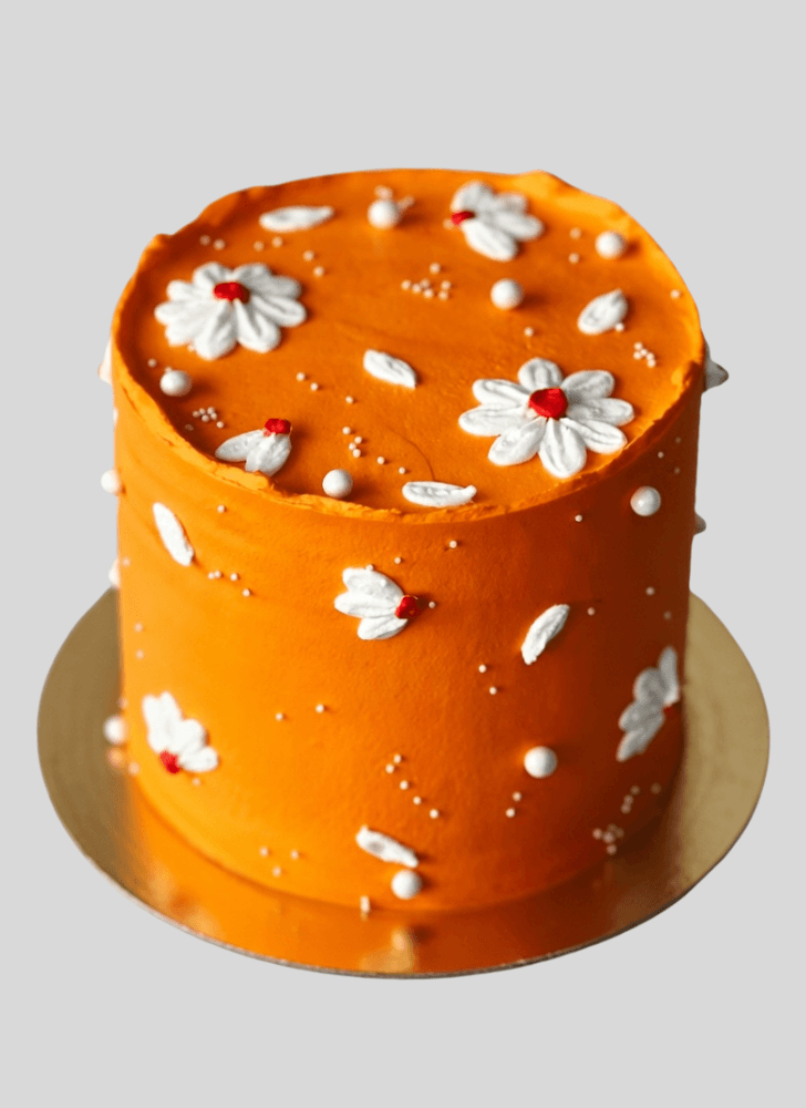 Pretty Orange Cake
