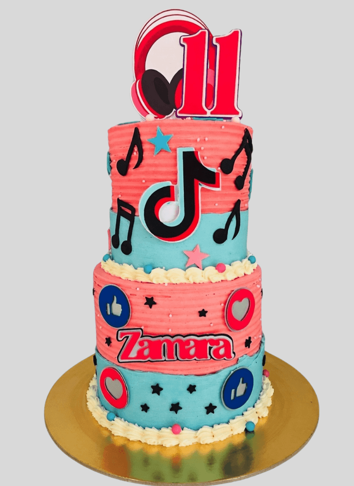 Inviting Tiktok Cake