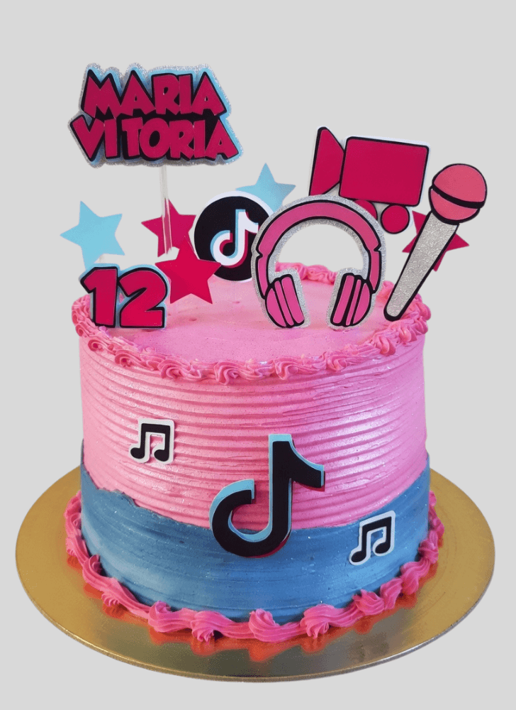 Pleasing Tiktok Cake