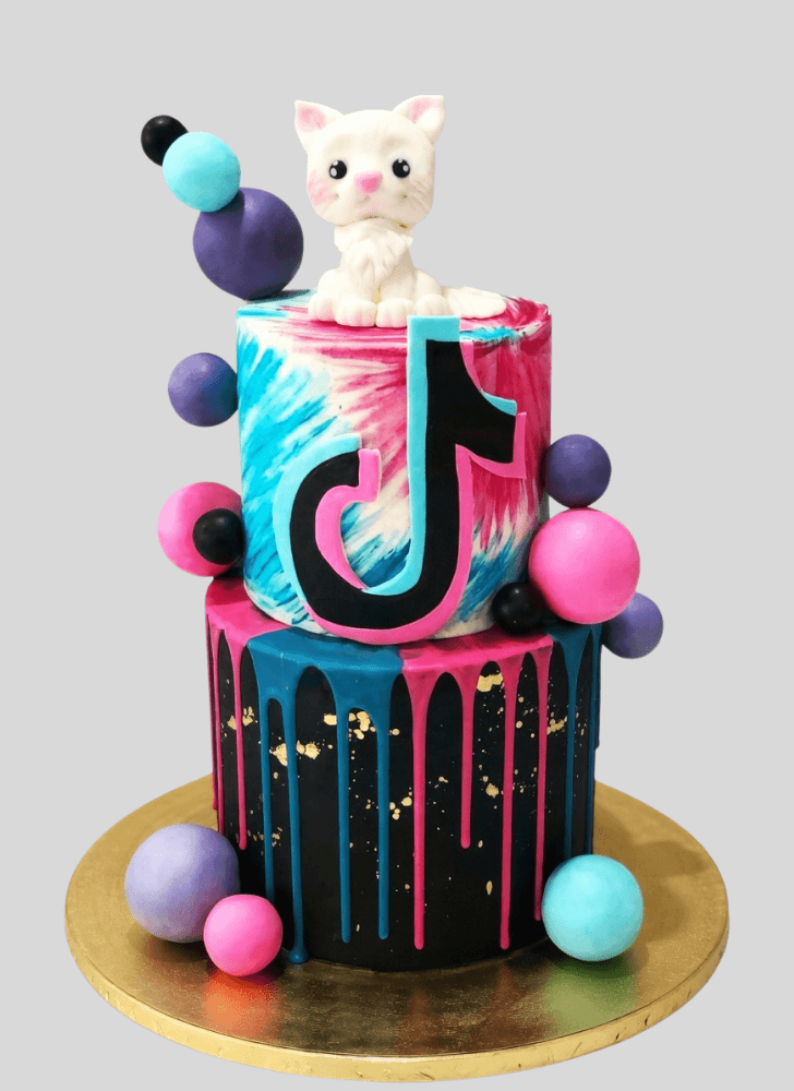 Wonderful Tiktok Cake Design