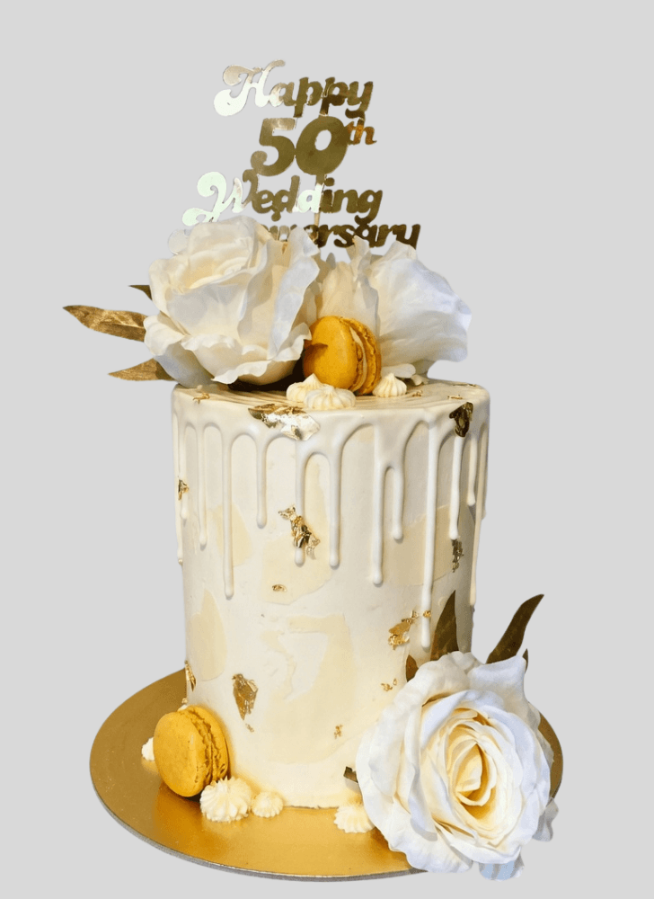 Angelic Wedding Anniversary Cake