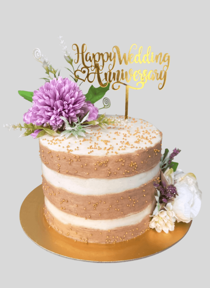 Bewitching Wedding Anniversary Cake