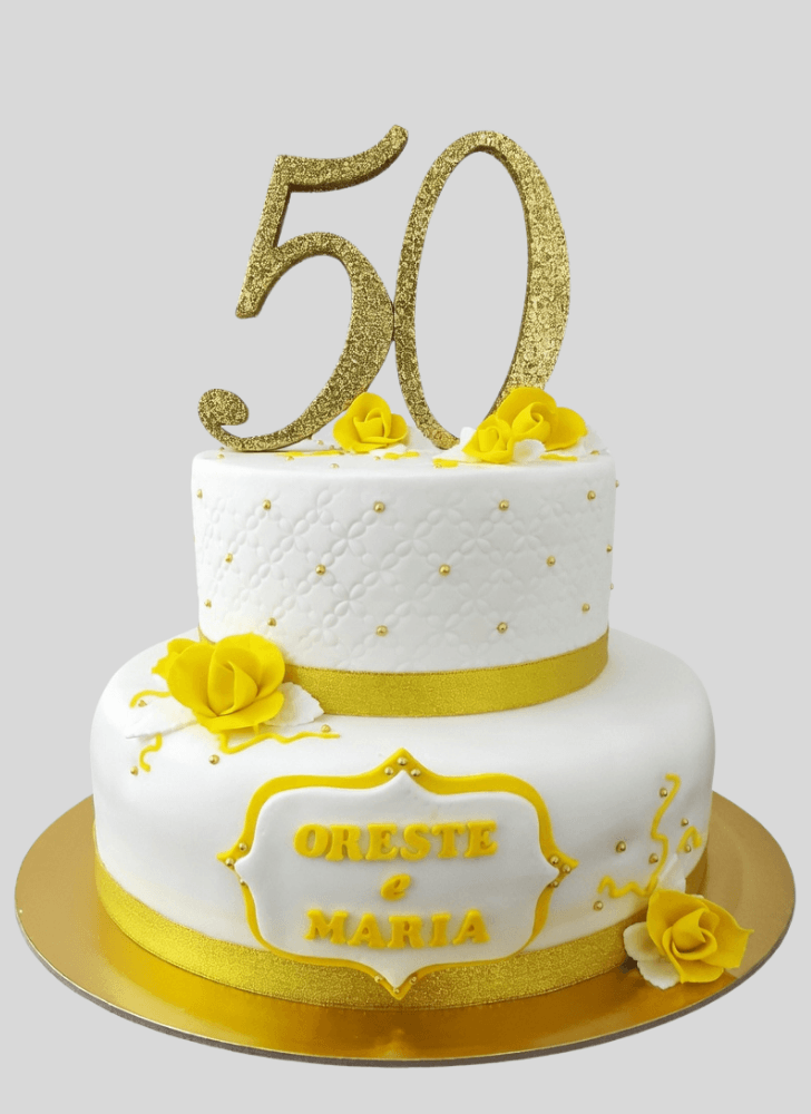 Cute Wedding Anniversary Cake