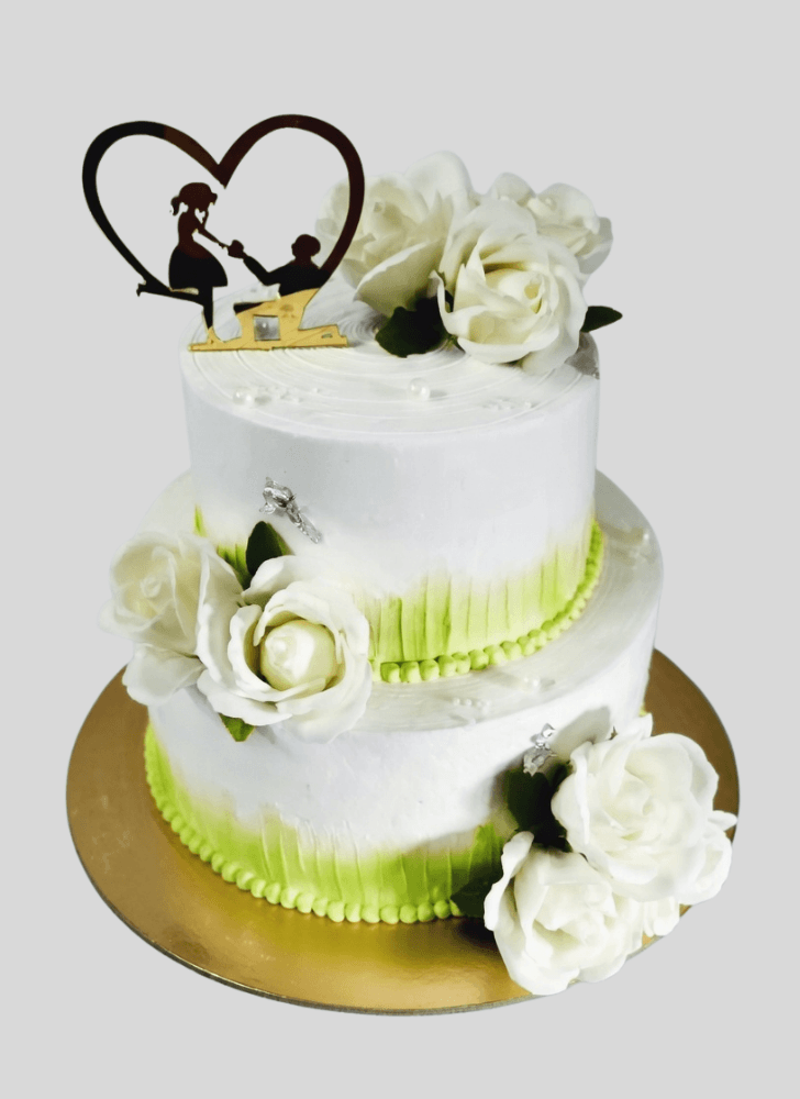 Elegant Wedding Anniversary Cake