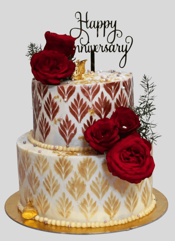 Fair Wedding Anniversary Cake