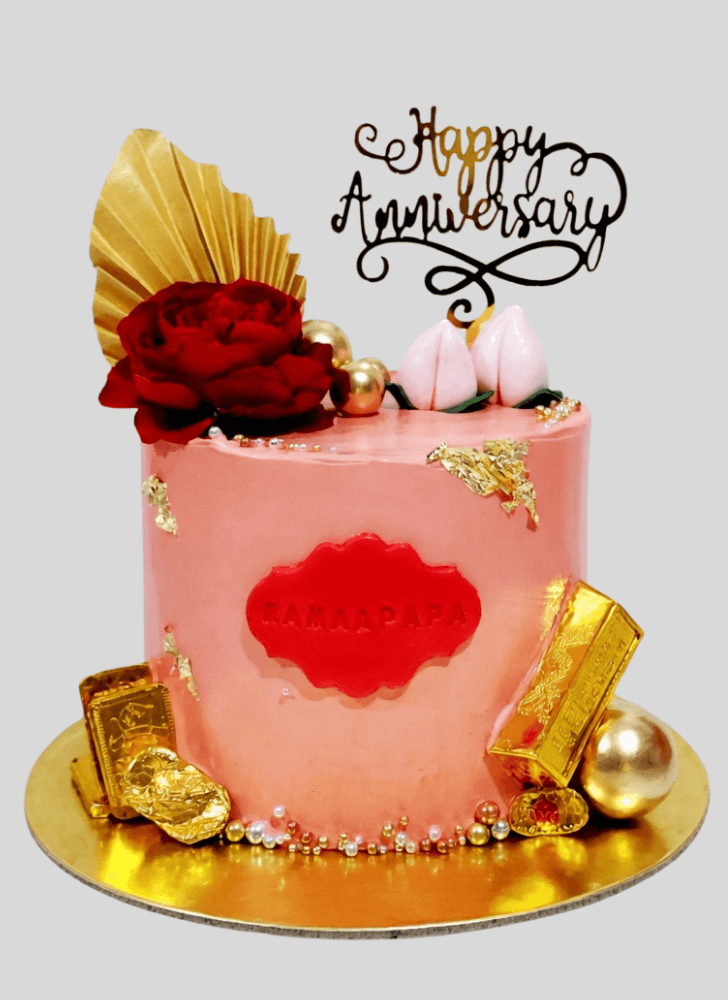 Fine Wedding Anniversary Cake
