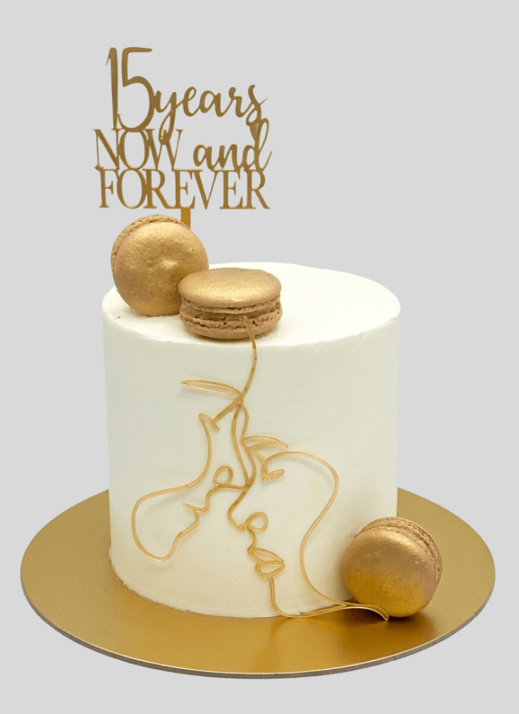 Handsome Wedding Anniversary Cake