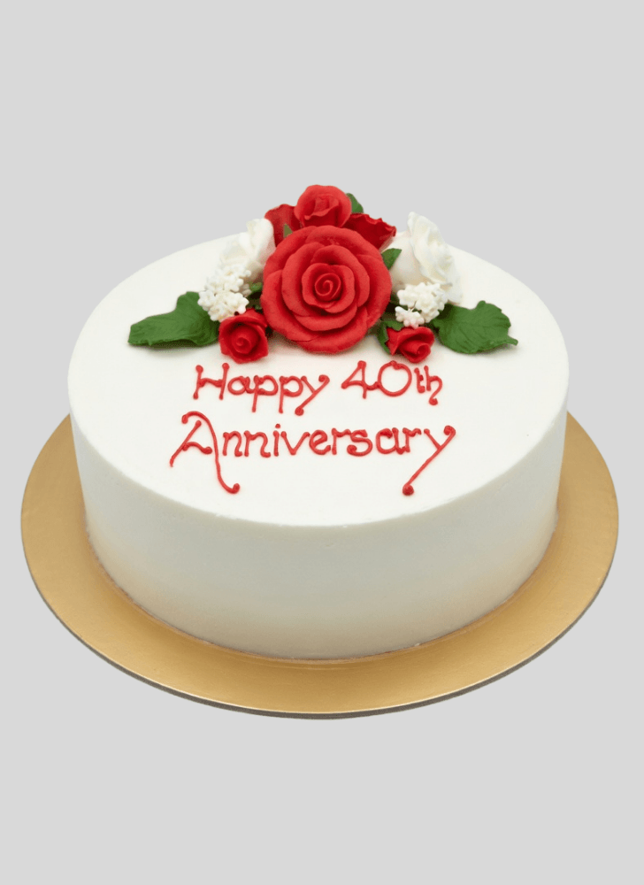 Magnificent Wedding Anniversary Cake