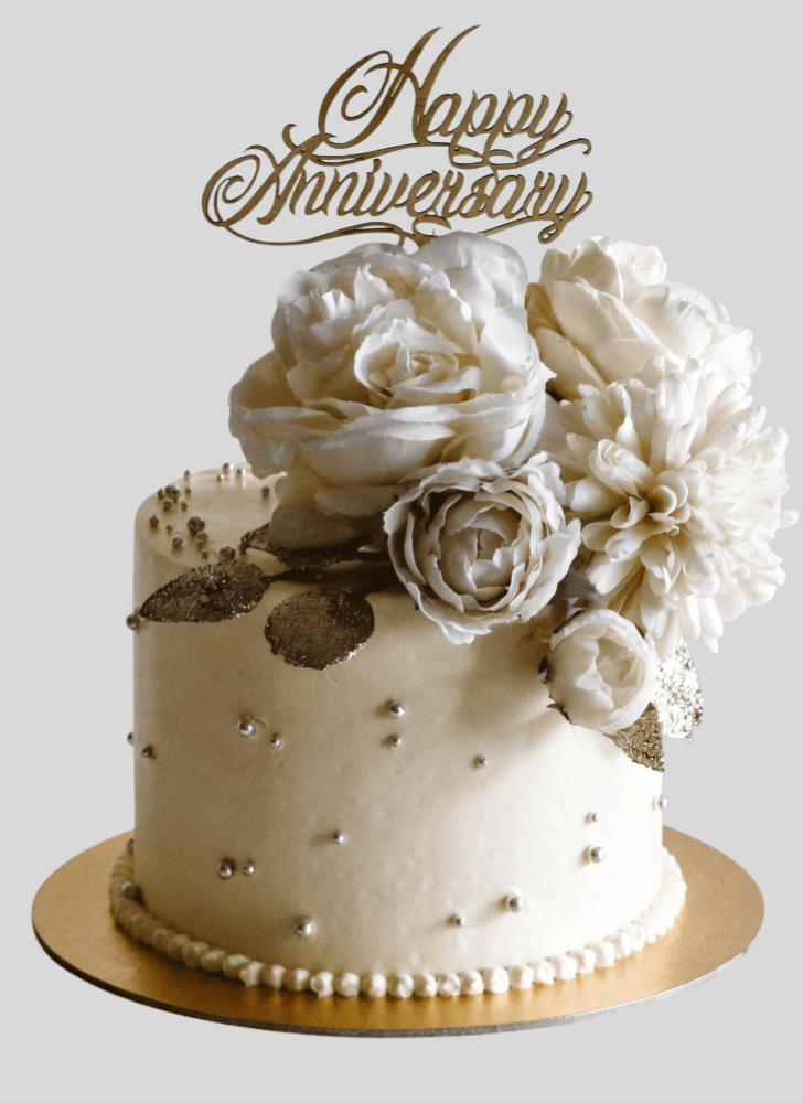 Resplendent Wedding Anniversary Cake