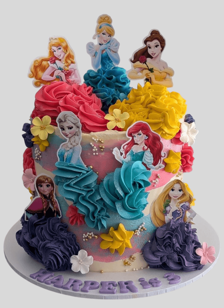 Elegant Disney Princess Cake