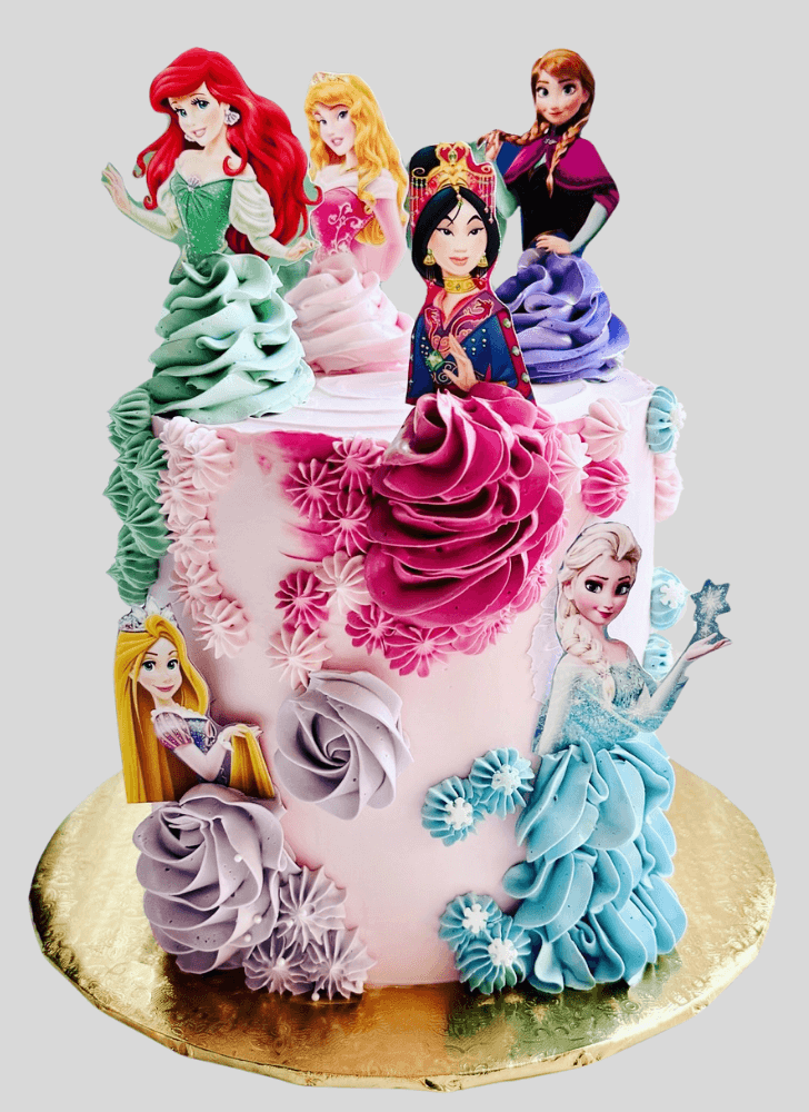 Graceful Disney Princess Cake