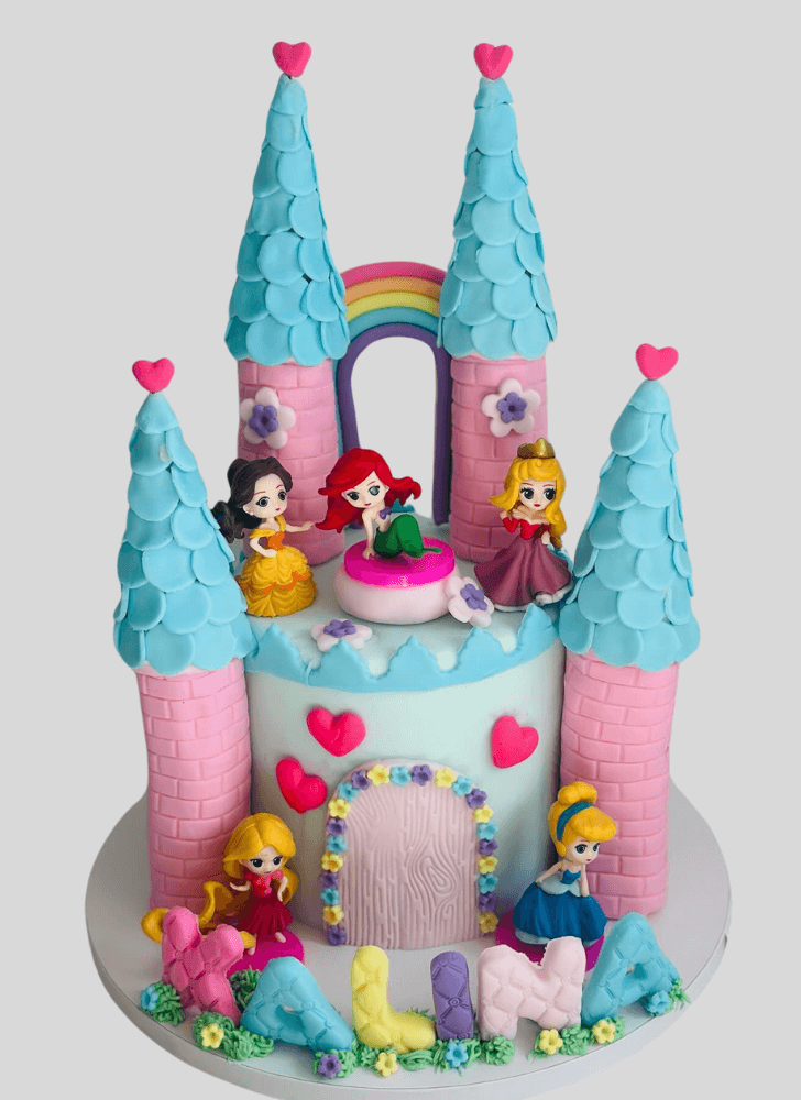 Inviting Disney Princess Cake