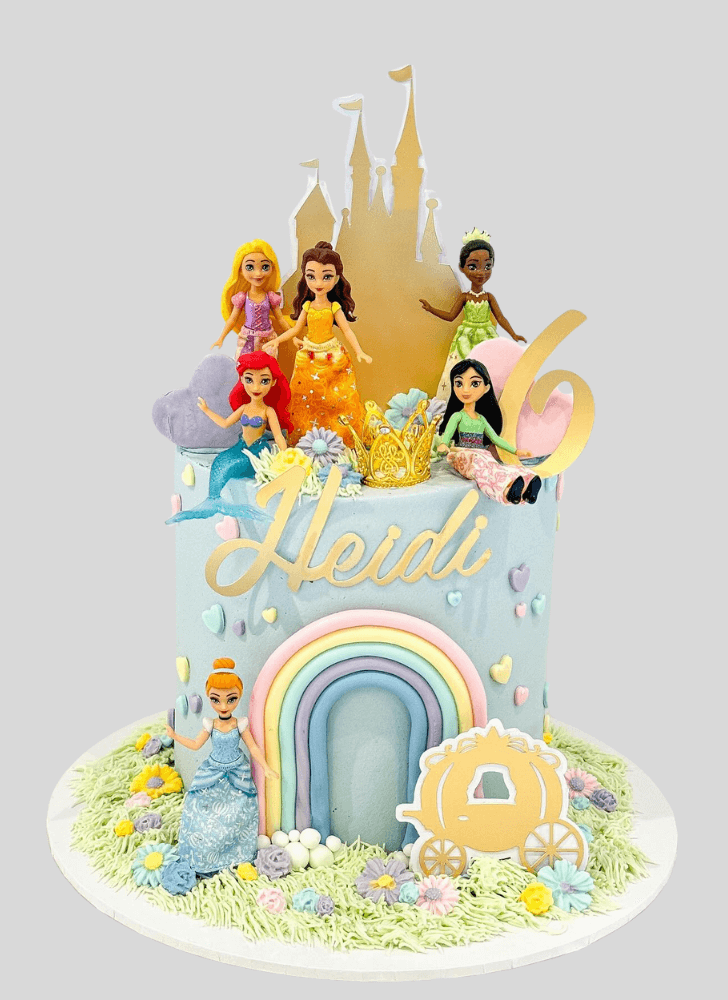 Mesmeric Disney Princess Cake