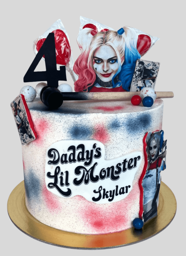 Admirable Harley Quinn Cake Design
