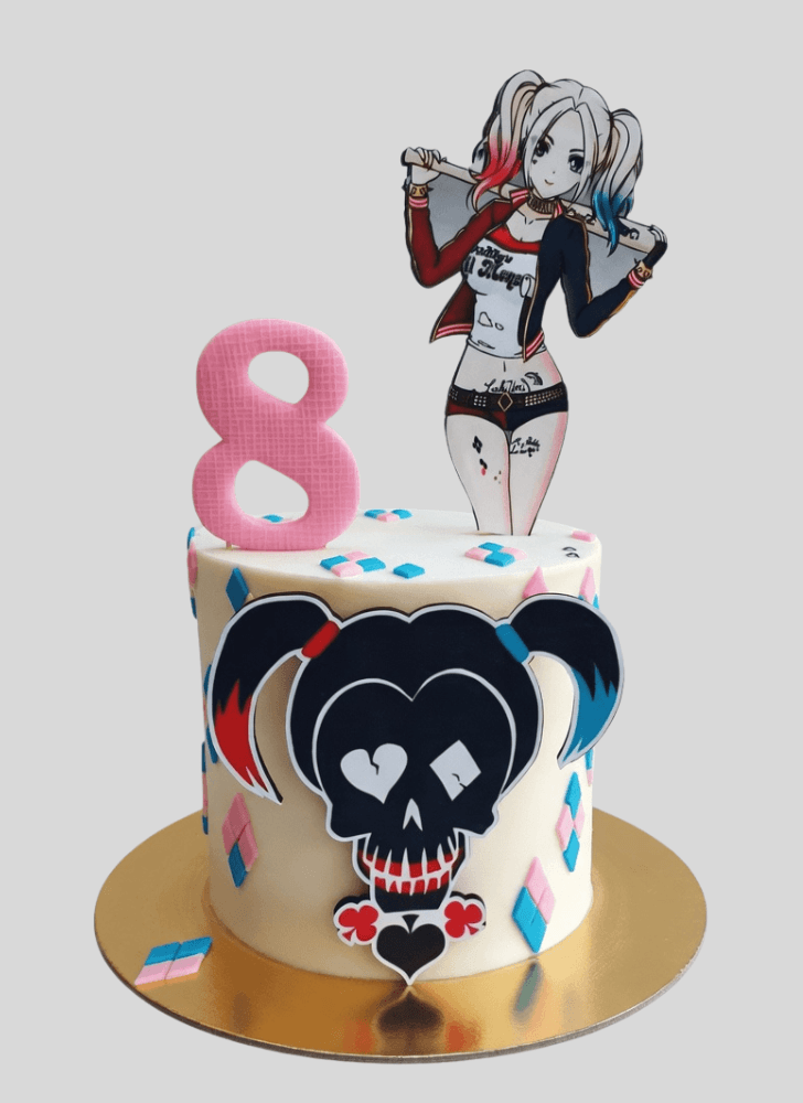 Appealing Harley Quinn Cake