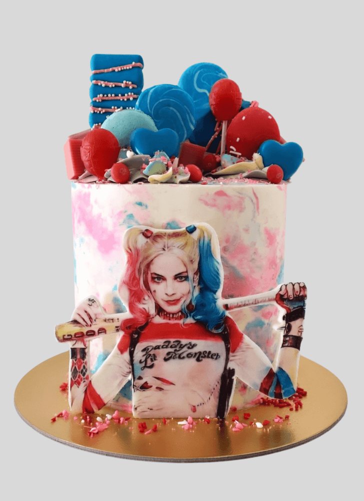 Beauteous Harley Quinn Cake