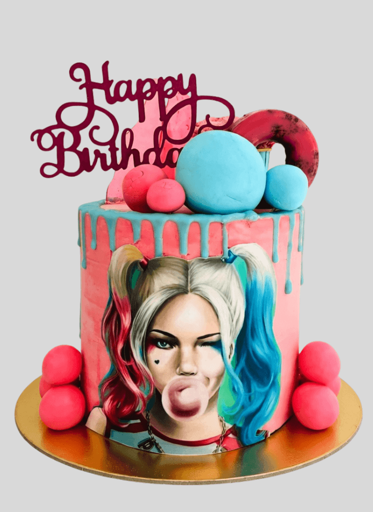 Bewitching Harley Quinn Cake