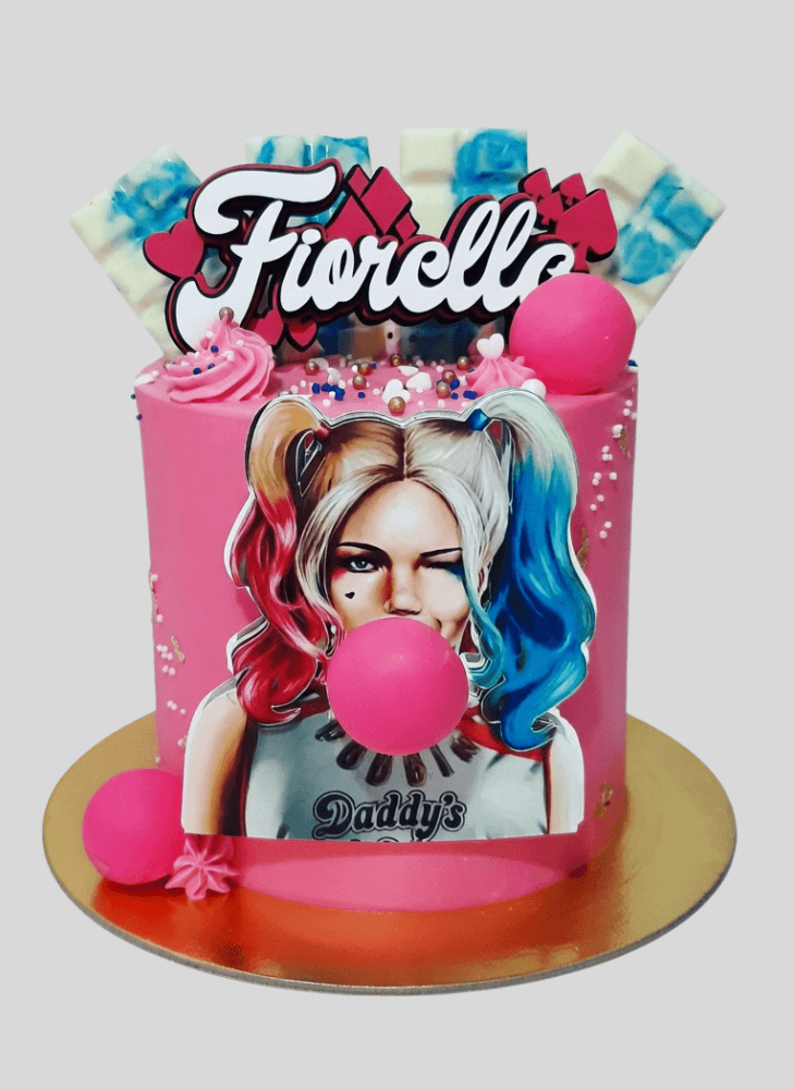 Charming Harley Quinn Cake