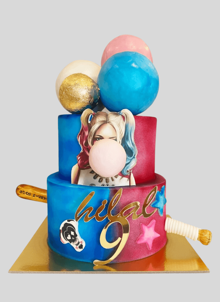 Handsome Harley Quinn Cake