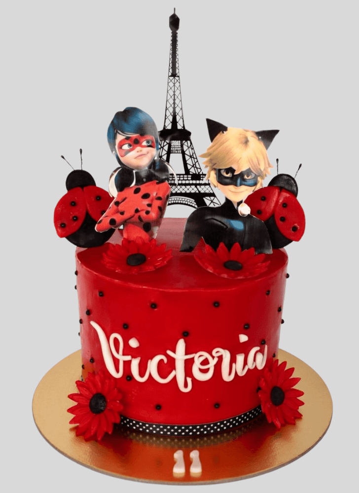 Adorable Miraculous Ladybug Cake