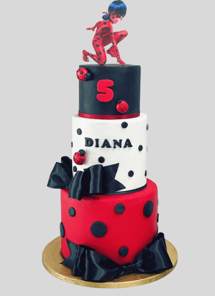 Beauteous Miraculous Ladybug Cake