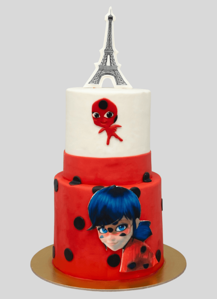 Dazzling Miraculous Ladybug Cake