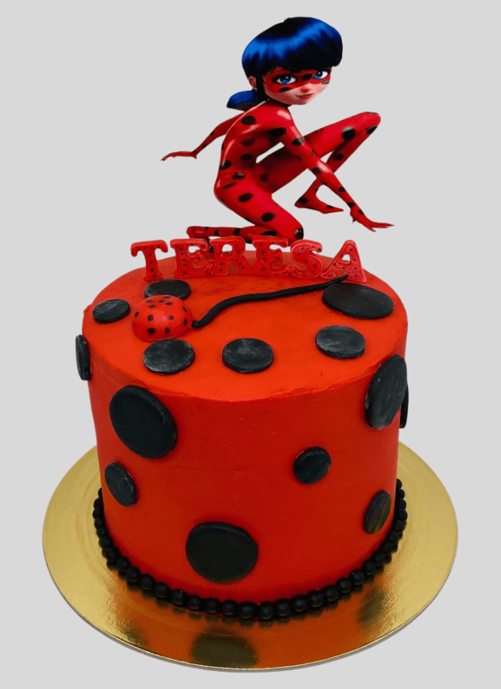 Elegant Miraculous Ladybug Cake
