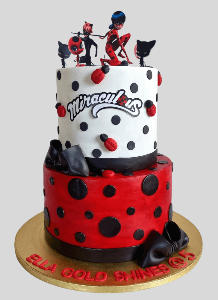 Enthralling Miraculous Ladybug Cake