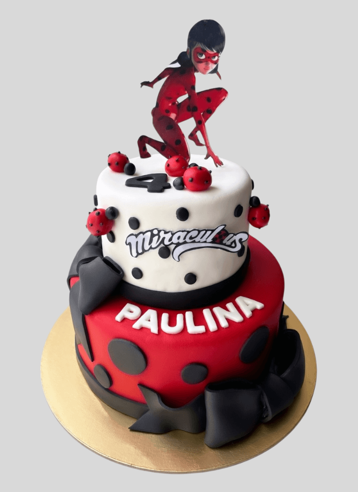 Pleasing Miraculous Ladybug Cake