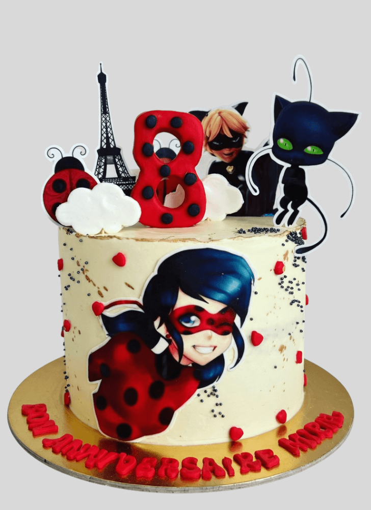 Radiant Miraculous Ladybug Cake