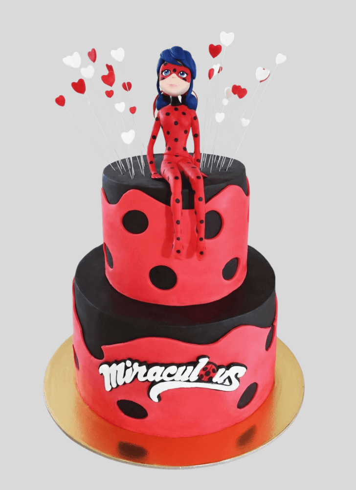 Refined Miraculous Ladybug Cake