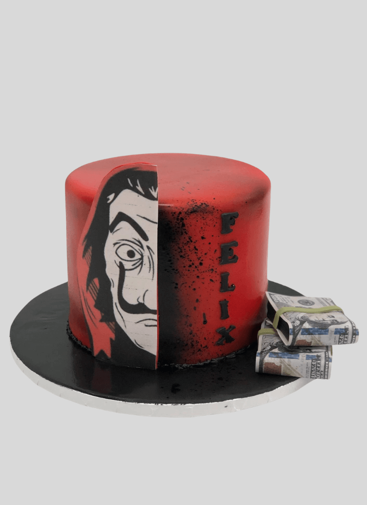 Adorable Money Heist Cake