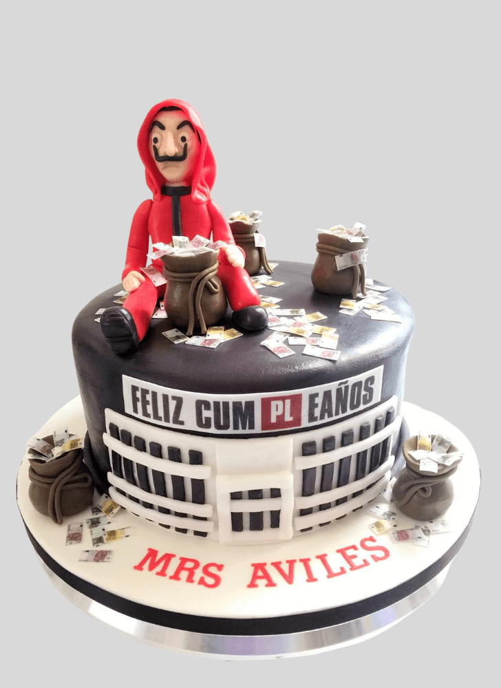 Alluring Money Heist Cake