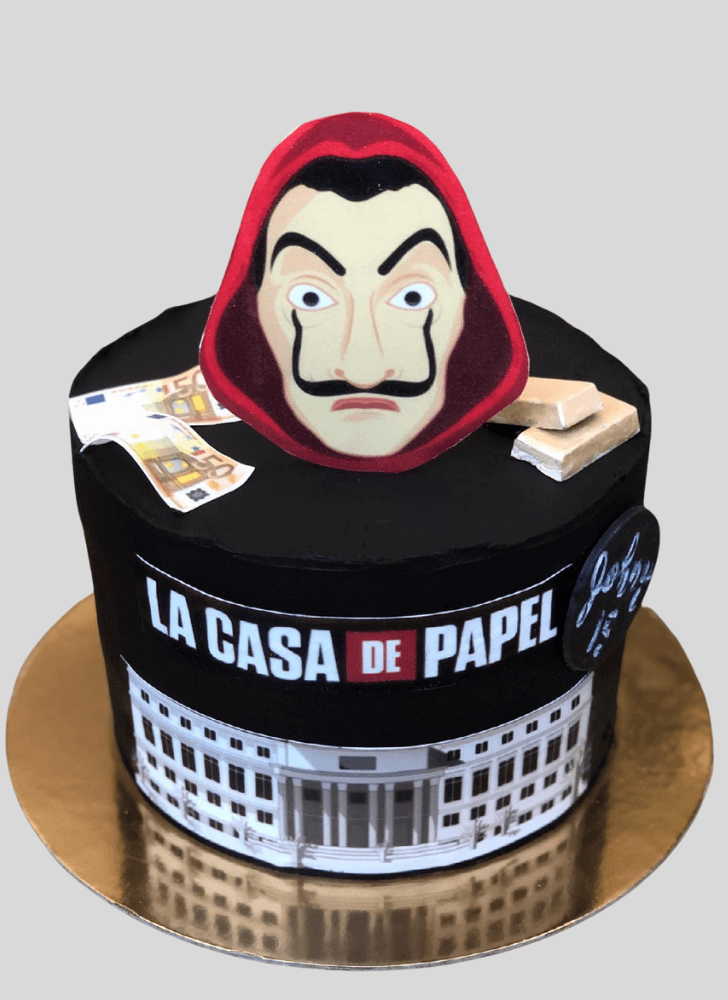 Charming Money Heist Cake