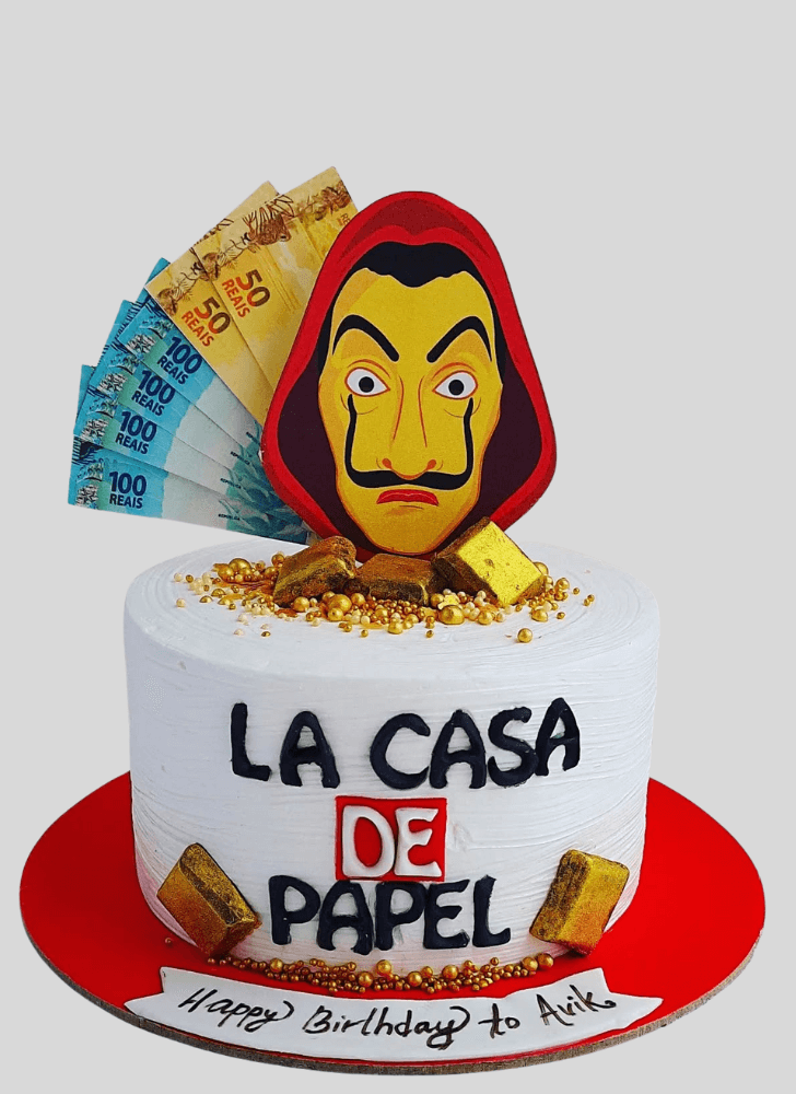 Classy Money Heist Cake