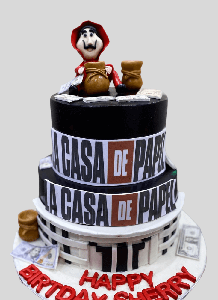 Dazzling Money Heist Cake