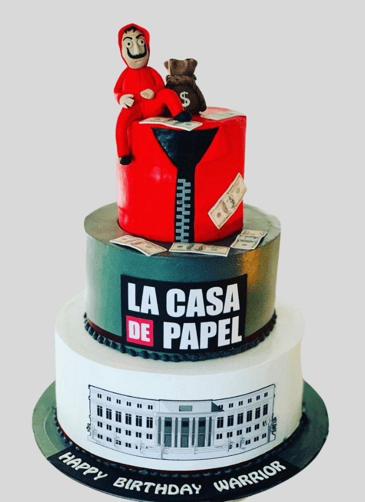 Excellent Money Heist Cake