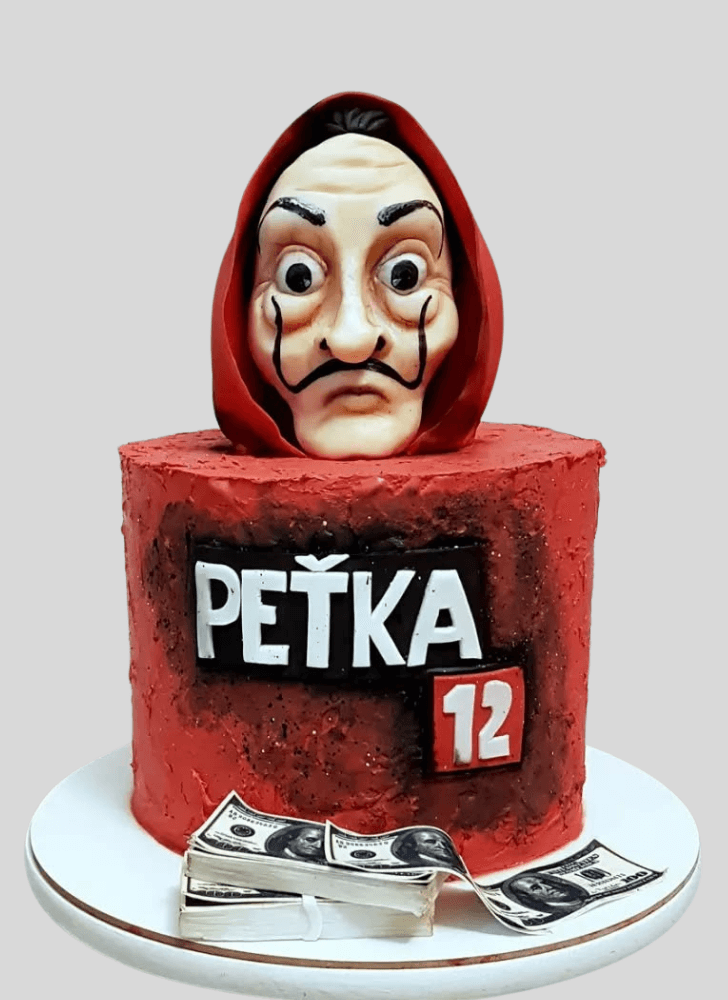 Lovely Money Heist Cake Design