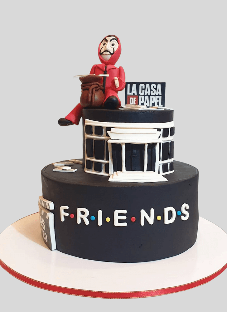 Slightly Money Heist Cake