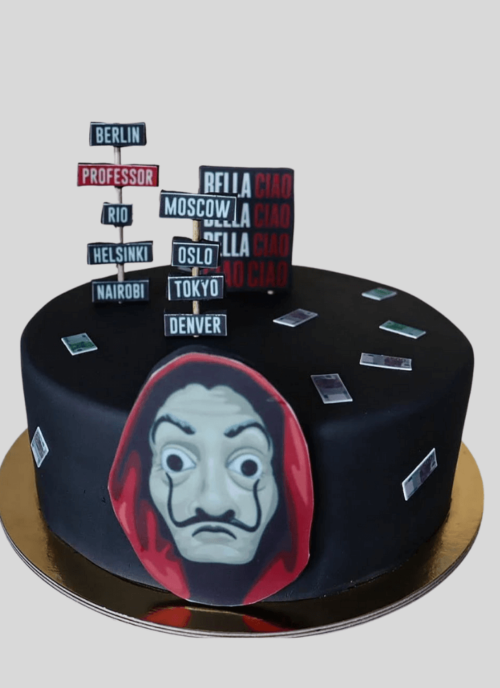 Wonderful Money Heist Cake Design