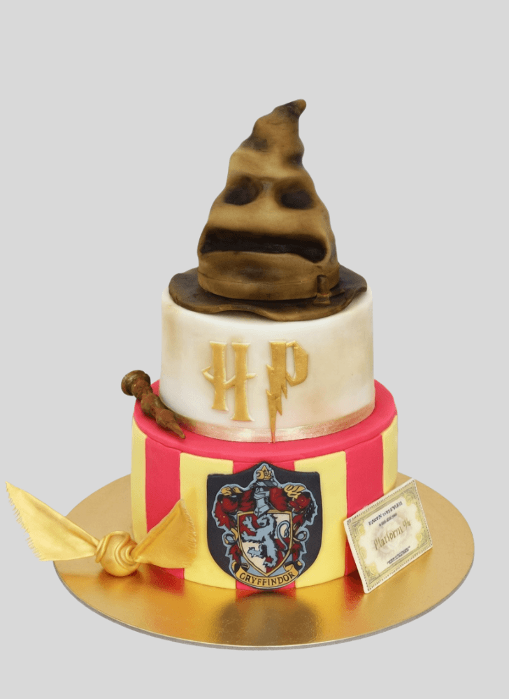 Admirable Sorting Hat Cake Design