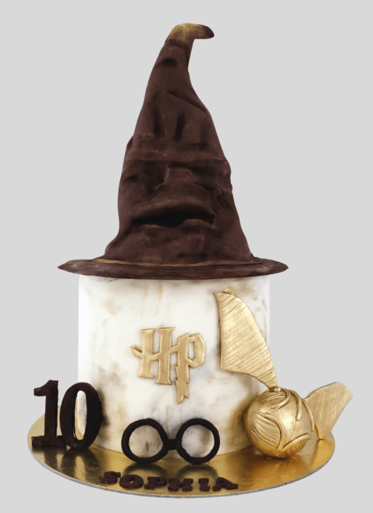 Fascinating Sorting Hat Cake