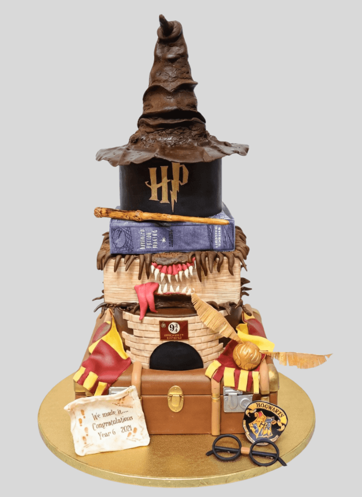Pretty Sorting Hat Cake